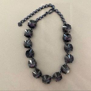 [SOLD] Jolie Navy Gunmetal Necklace
